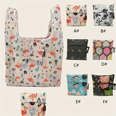 Eco Friendly Folding Shopping Bag Portable Square Bag Polyester Storage Bag