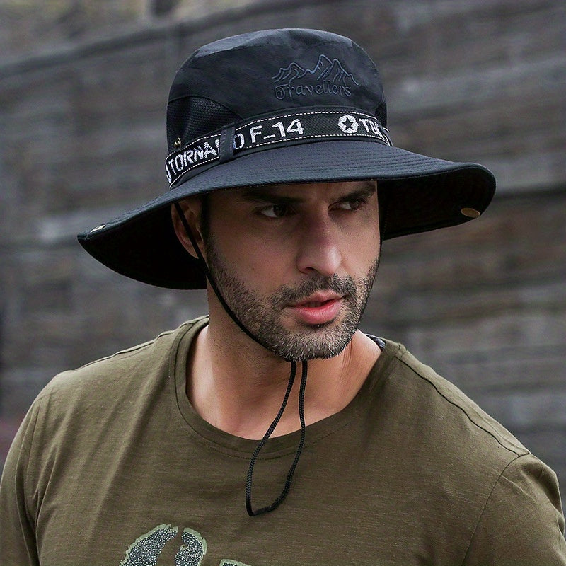Men's Sunshade Fisherman Hat UV Protection Outdoor Fishing Waterproof XMZ73