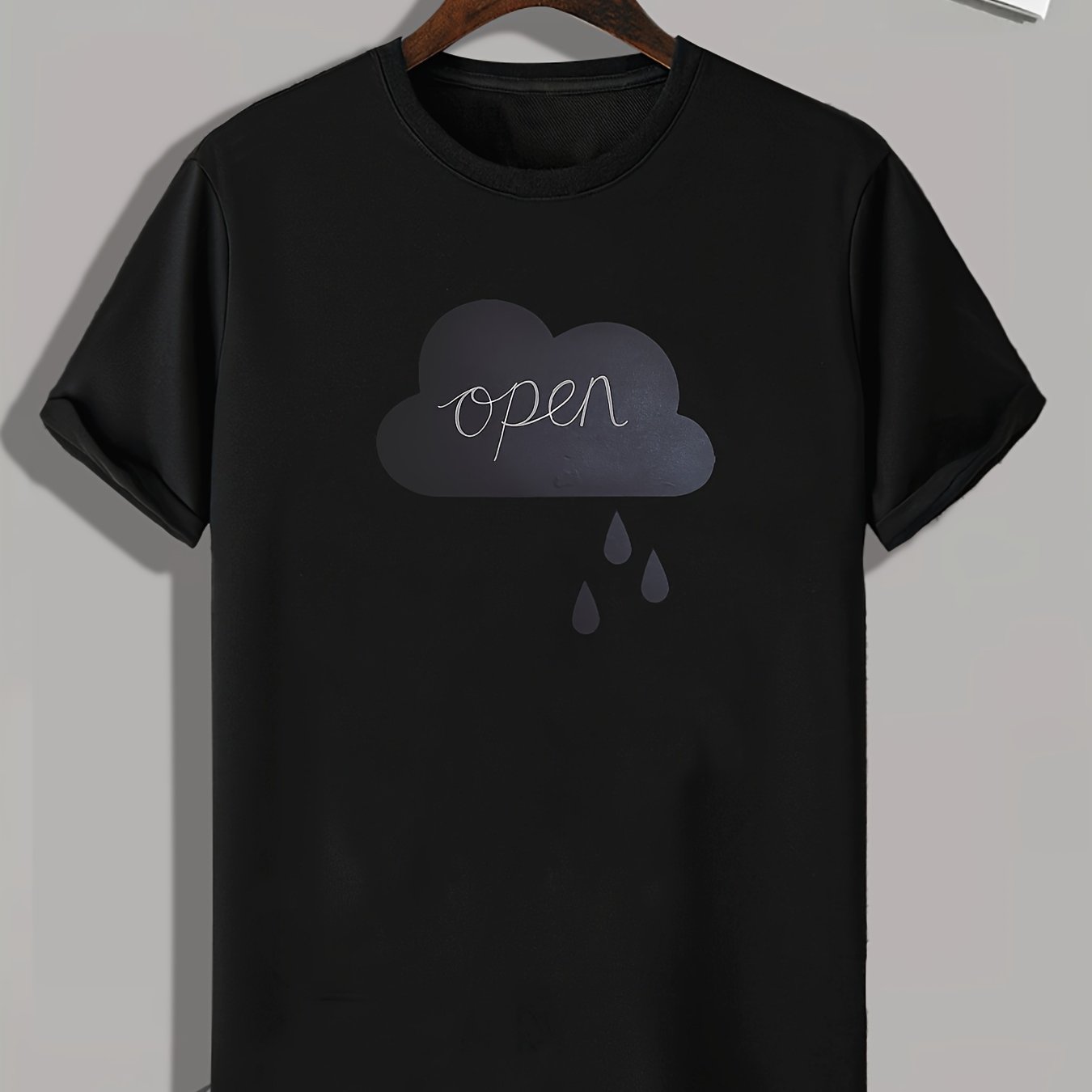 Cloud Print Men's Graphic T shirt Casual Comfy Tees For Summer Mens Clothing