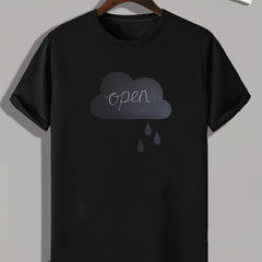 Cloud Print Men's Graphic T shirt Casual Comfy Tees For Summer Mens Clothing