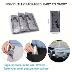 4pcs Car Emergency Urine Bag Disposable Mini Portable Vomiting Bag