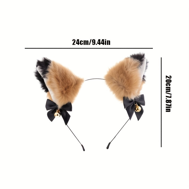 Plush Cat Ears Headband Anime Cosplay Hair Hoop