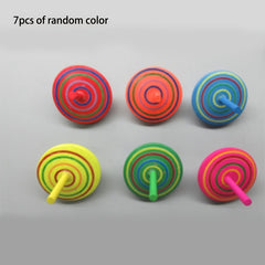 Colorful Wooden Hand Spinning Toy