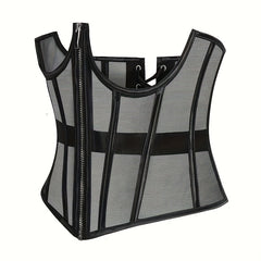Zipper Mesh Tummy Wrap Tummy Control Girdle Belt Cincher