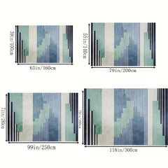 Soft Fluffy Plush Area Rugs Geometric Shaggy Rugs