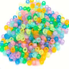 1000pcs Mixed Luminous Little Beads Hair Beads Plastic Horse Beads
