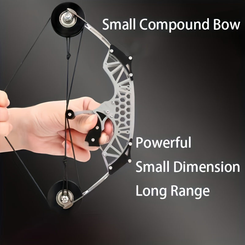 Mini Composite Bow Archery Set Stainless Steel Mini Bow Outdoor Toy