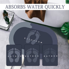 Absorbent Non Slip Bathroom Mat for Shower and Indoor Floor