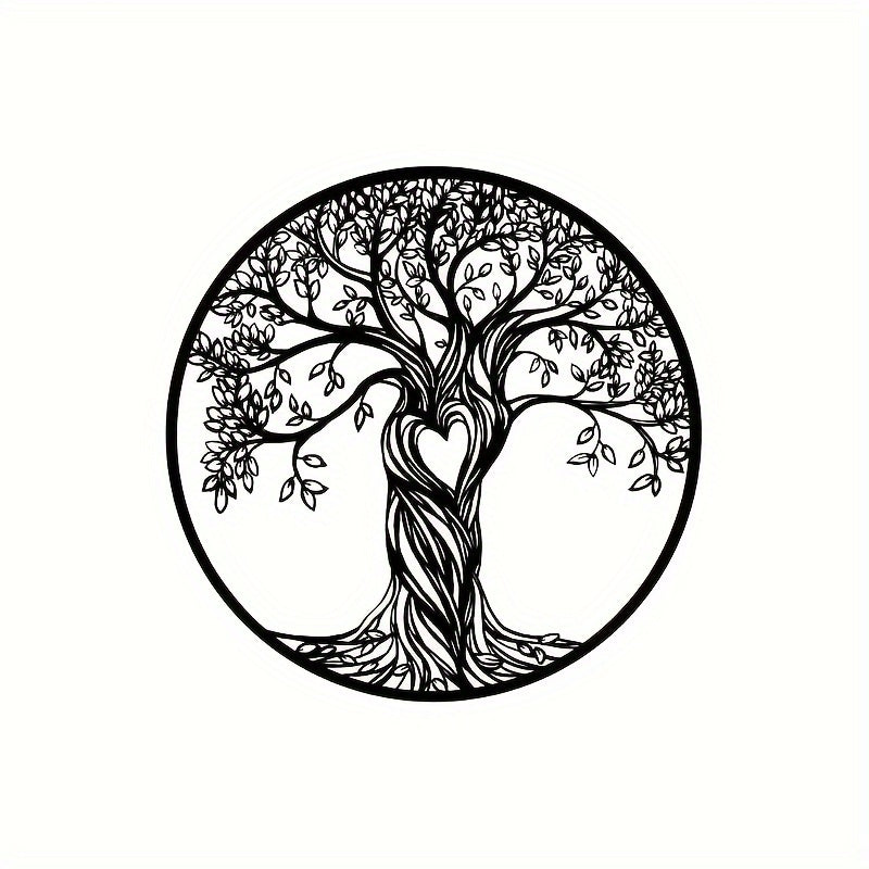 Iron Love Tree Of Life Wall Decoration Hanging Farm Wall Hanging