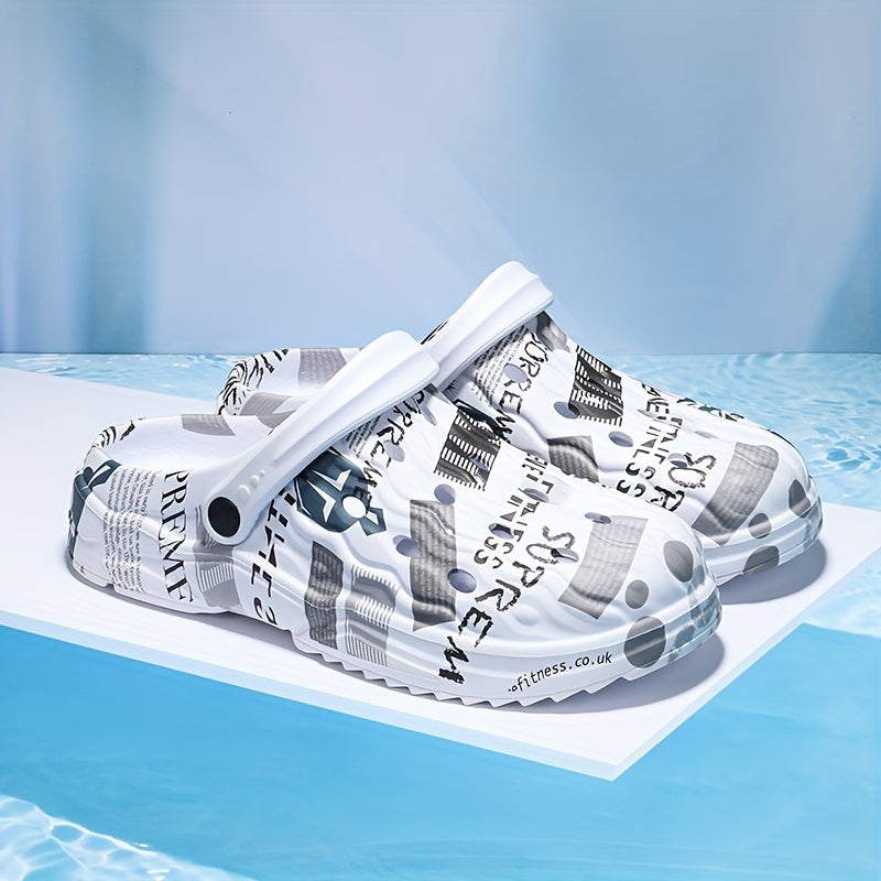 Breathable Hole Shoes Men's Casual Non Slip Quick Drying Sandals
