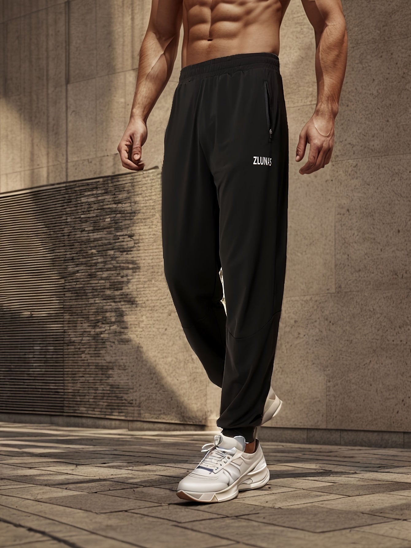 Letter Pattern Men's Sweatpants Casual Jogger Pants For Autumn