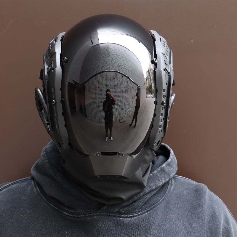 Cyberpunk Mask Cosplay Halloween Mechanical Real life Field Props