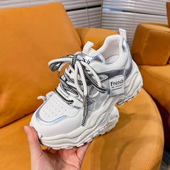 Spring Thick Bottom Sports Shoes Women's Running Shoe