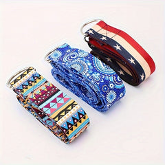 Printed Yoga Stretching Strap for Fitness - Tension Strap for Yoga
