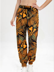 Drawstring Elastic Waist Loose Fit Jogging Pants