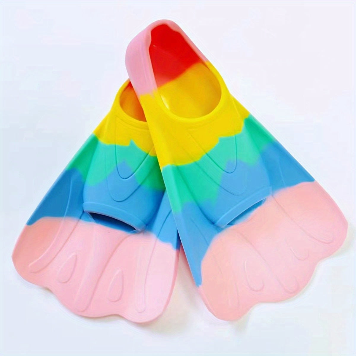 Colorful Silicone Swim Fins for Men Women Diving