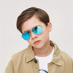 Boy's Vintage Aviator Polarized Sunglasses Outdoor Shades