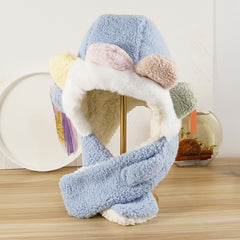 Cartoon Plush Ear Winter Hat for Toddler