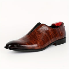 Men's Slip On Dress Shoes British Style Non Slip Business Shoes