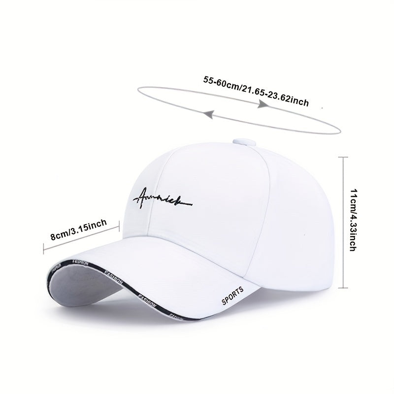 Spring Autumn Letter Baseball Cap - Youth Men Women Sunshade Peaked Hat