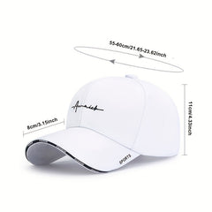 Spring Autumn Letter Baseball Cap - Youth Men Women Sunshade Peaked Hat