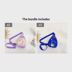 Kids Sling Bag Unicorn Dinosaur Shoulder Chest Crossbody Backpack