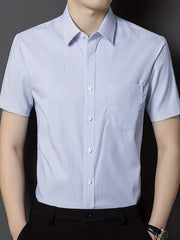 Men s Casual Short Sleeve Shirt With Pocket