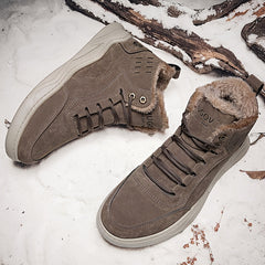 Men's Winter Snow Boots Warm Lined Anti Skid Comfort Shoes