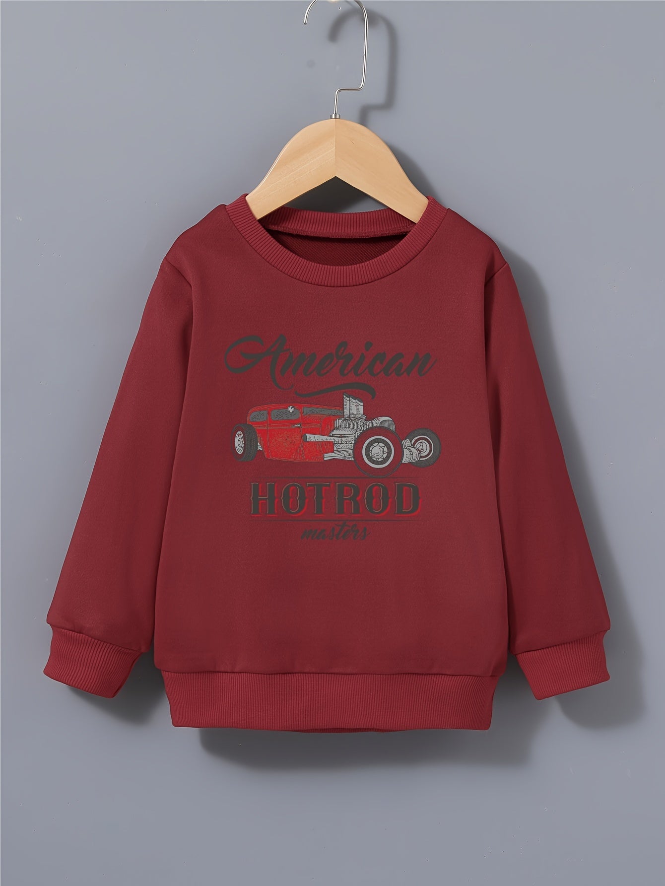 Kid's Pattern Print Sweatshirt Pullover Crew Neck Top