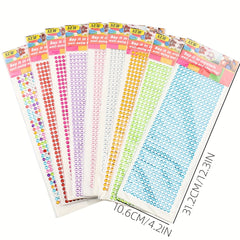 504 Decorative Diamond Stickers DIY Photo Album Acrylic Car Drill Stickers