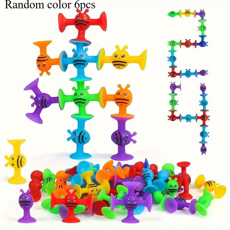 Kids' Suction Building Blocks Set - Ages 3 - Travel Friendly