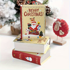 5pcs Christmas Book Paper Snack Candy Cookie Decor