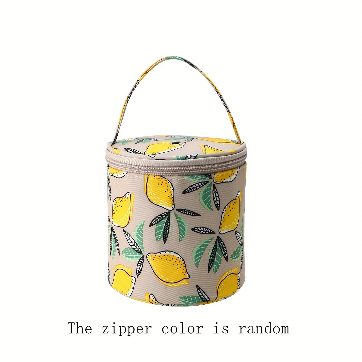 Waterproof Cylinder Crochet Storage Bag Printed Tote Bag