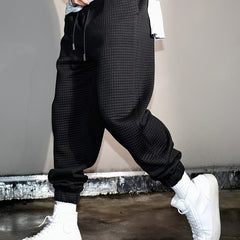 Men's Solid Sweatpants Casual Jogger Pants for Autumn Winter