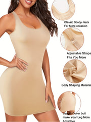 Seamless Shaping Slip Dress Tummy Control Slimming Body Shaper