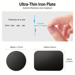 10pcs Metal Plate for Phone Magnet Car Mount Adhesive Sticker