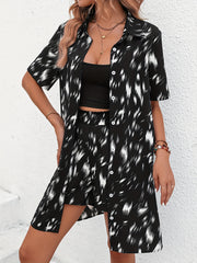 Graphic Print Vacation Two piece Set