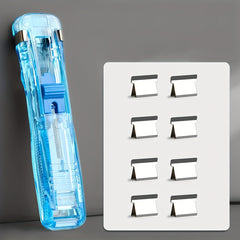Transparent Push Clips Set with 8 Clips, Bookbinding Clips - 11.48x2.49 cm