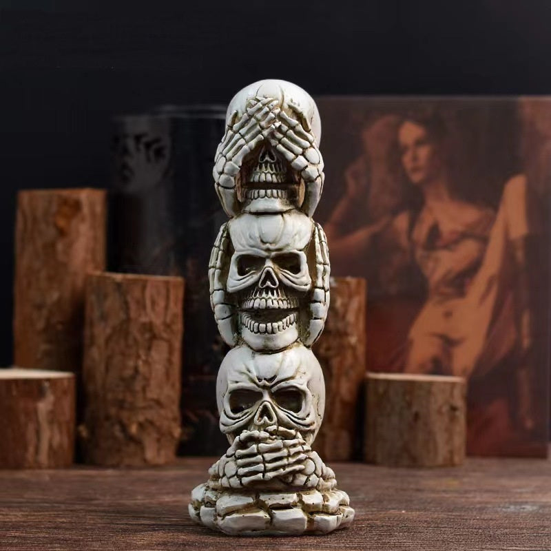 Halloween Skeleton Ornament Prank Skull Decor Props