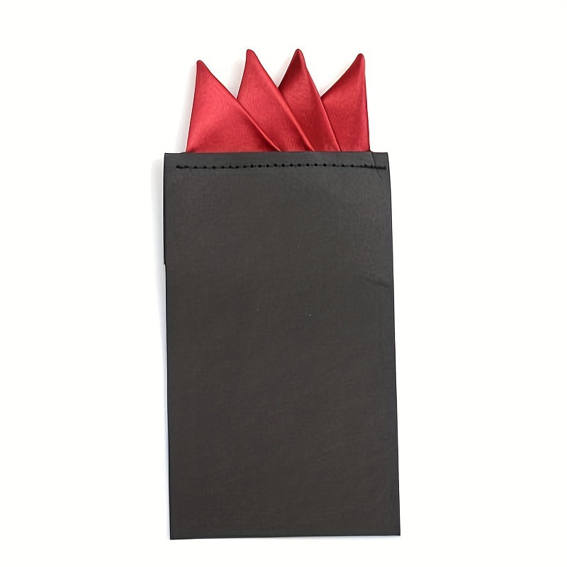 Men's Pocket Scarf Business Accessory Solid Square Handkerchief