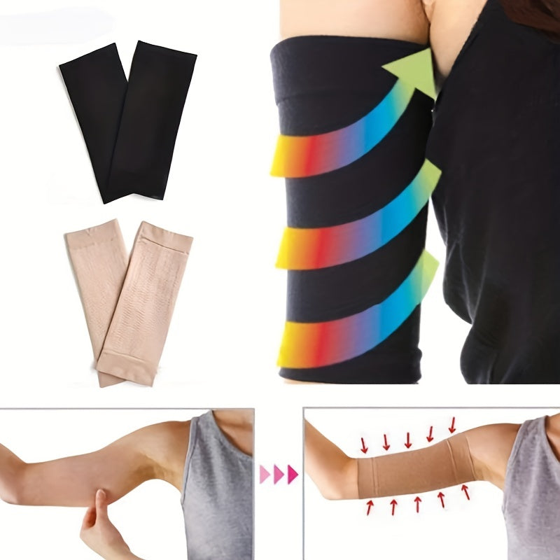 2pcs Arm Sleeves for Yoga and Sports, Pressure and Support for Elbows and Arms