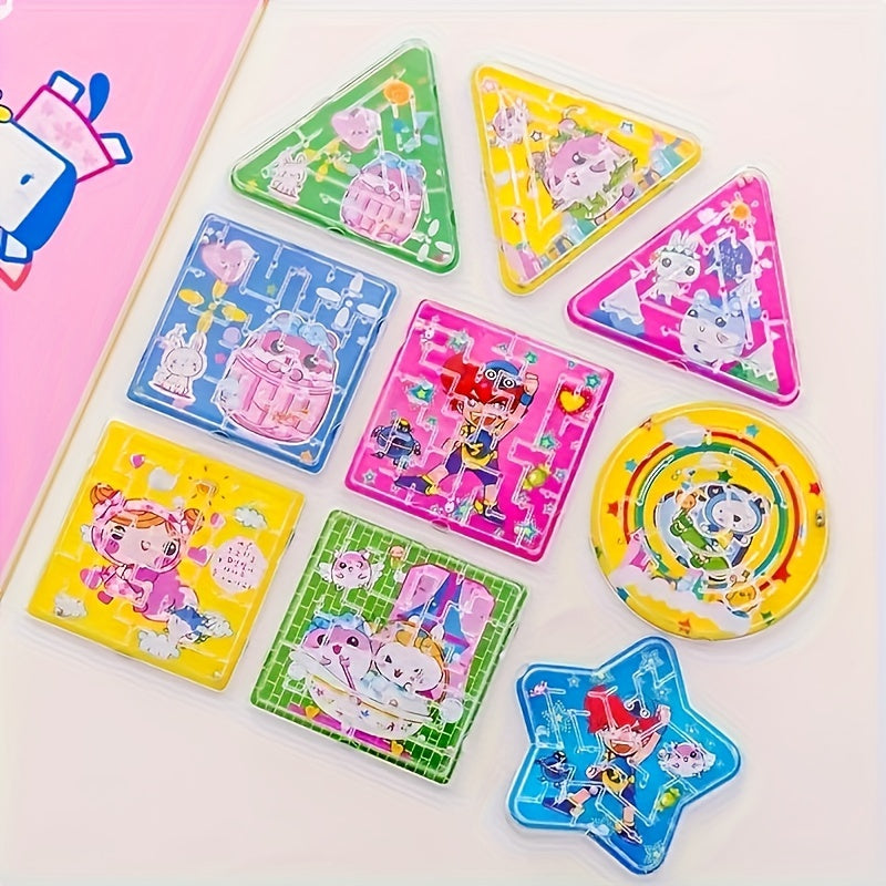 Colorful Cartoon Balance Ball Maze Toy for Kids