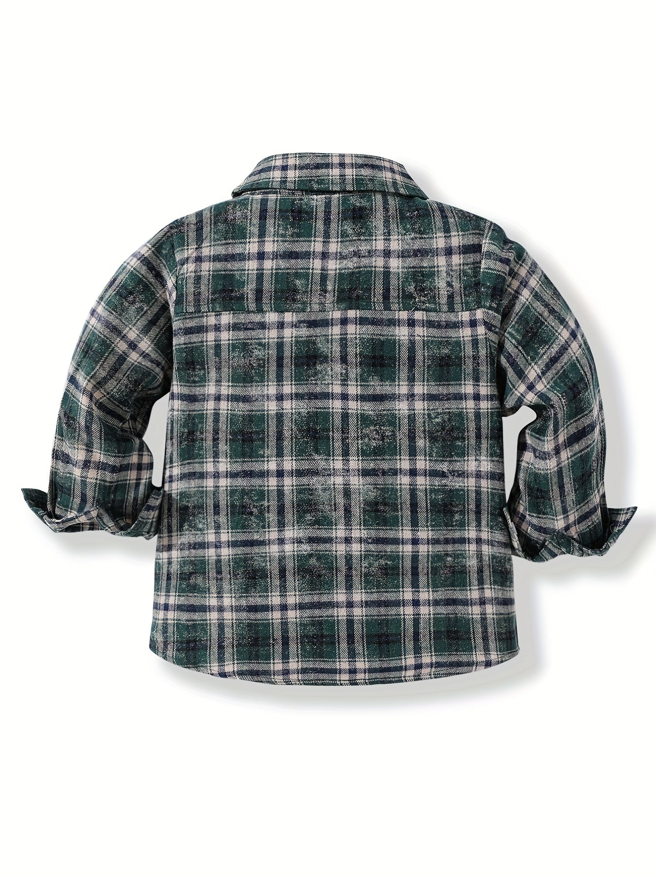 Boys Plaid Shirts Long Sleeve Button Down Tops Spring Fall Outwear