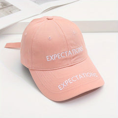 Letter Embroidery Baseball Cap Candy Sun Hat Adjustable