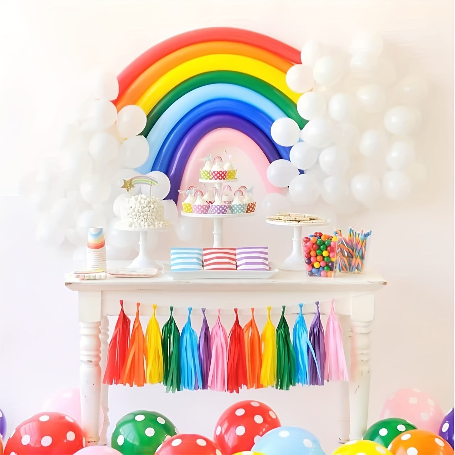 24pcs Balloon Garland Arch Kit Rainbow Balloons Wedding Decor Birthday Decor