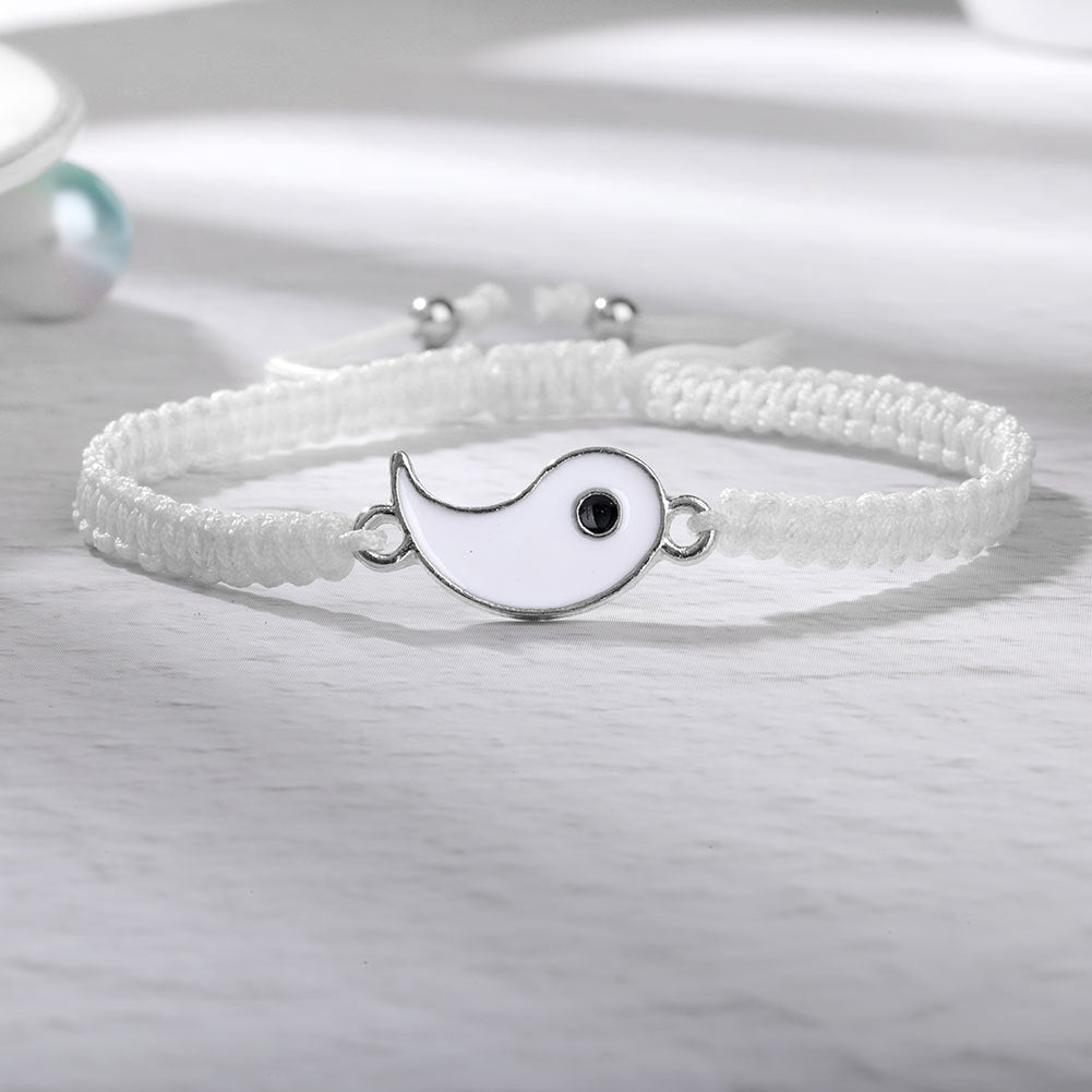 2Pcs Yin Yang Friendship Bracelets Set for BFFs