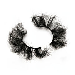25mm Dramatic Faux Mink Lashes - Volume Long Fluffy Natural
