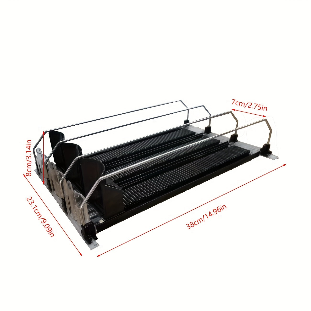 Refrigerator Can Organizer - Holds Up to 12 Cans