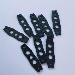 50pcs Microfiber Slingshot Pit Pouch With Center Hole & Double Pits