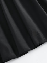 High Waist Pleated Beachwear Skirt